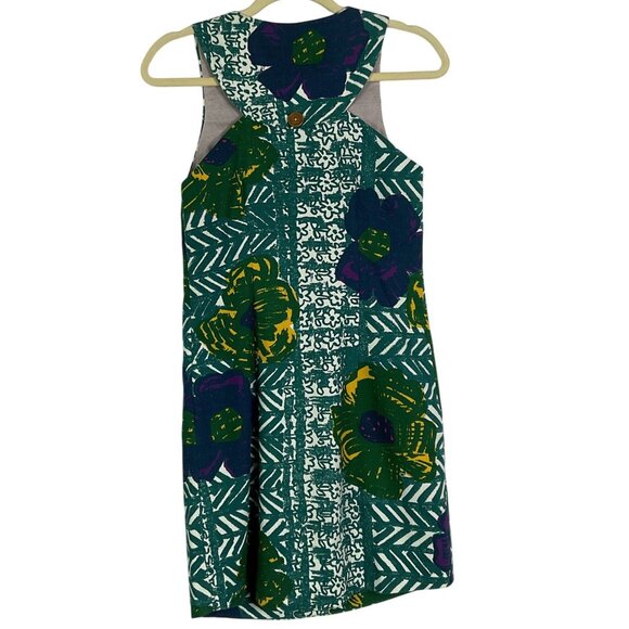 Anthropologie | Vanessa Virginia Graphic Hibiscus shift dress, US size 0, Pocket - Picture 6 of 14
